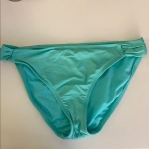 Mint Colored Bikini Bottom with Ruched Sides